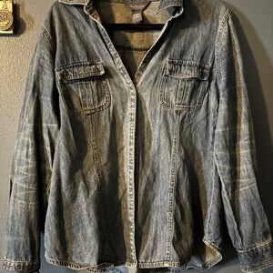 Van Heusen Dark Blue Denim Shirt